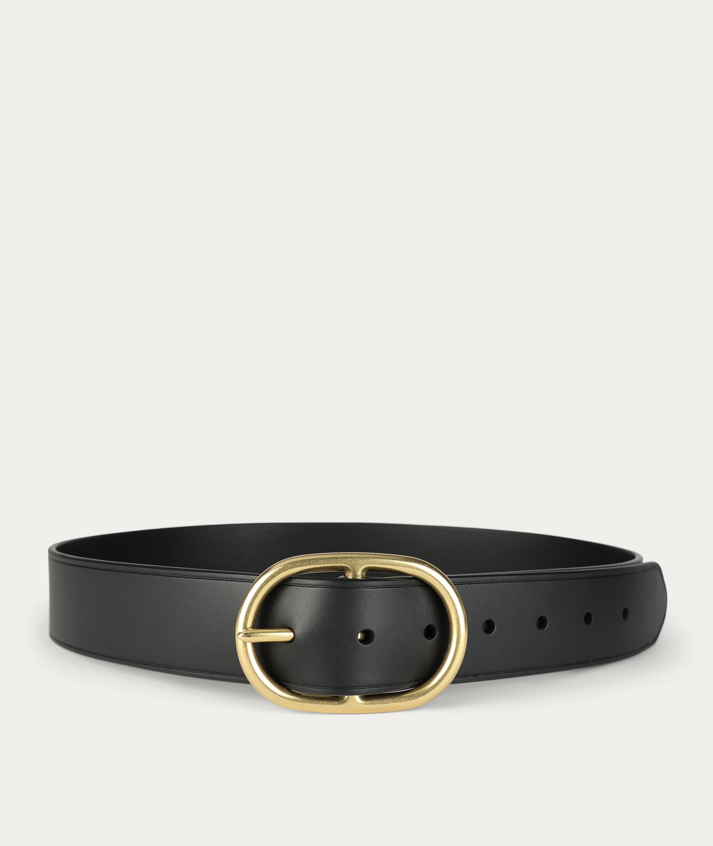 Wide Belt - Black/Brass